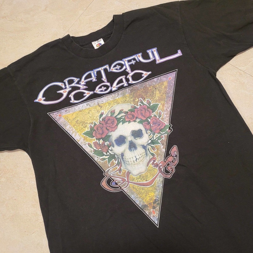 VTG Grateful Dead Mens L Large Summer Tour 1993 AOP 90s Mikio Kennedy T‎ Shirt